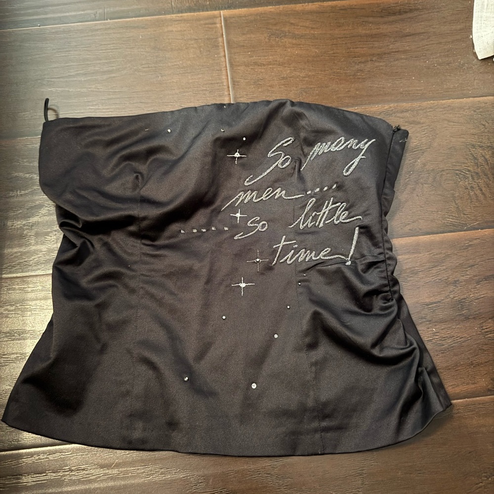 Miss Sixty Black Strapless Top